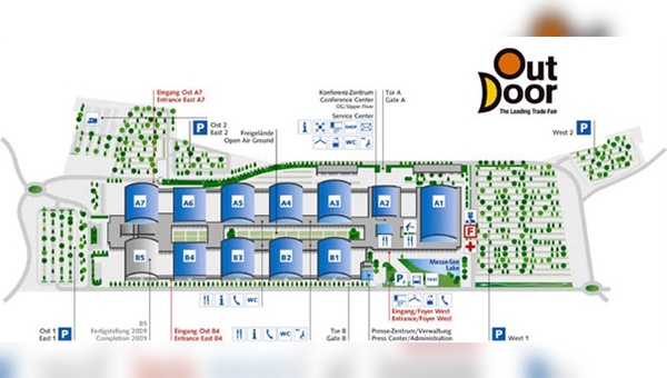 Hallenplan zur Outdoor