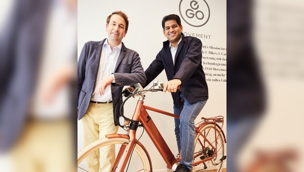 Sudarshan Venu (Joint Managing Director der TVS Motor Company),  Daniel Meyer (Mitbegründer und CEO von EGO Movement)