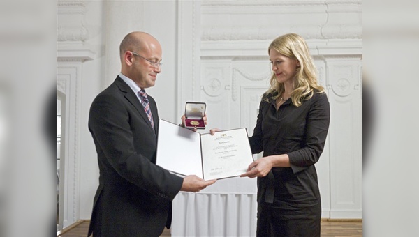 Antje von Dewitz und Ministerialdirektor Daniel Rousta