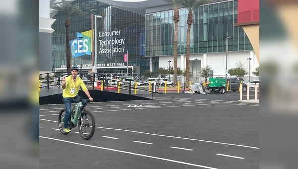 Das Thema Fahrrad spielte auf der CES in Las Vegas durchaus eine Rolle.