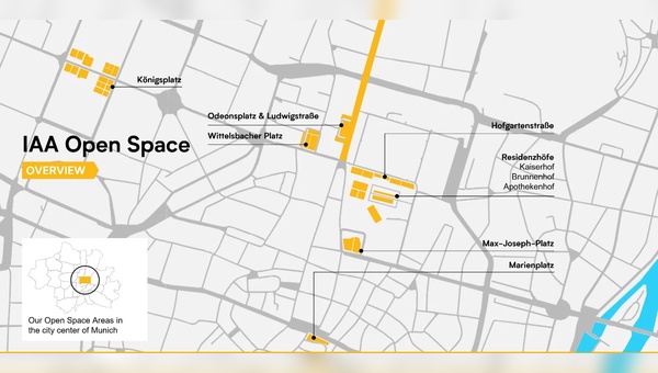 Die Open Spaces befinden sich im Zentrum von München.