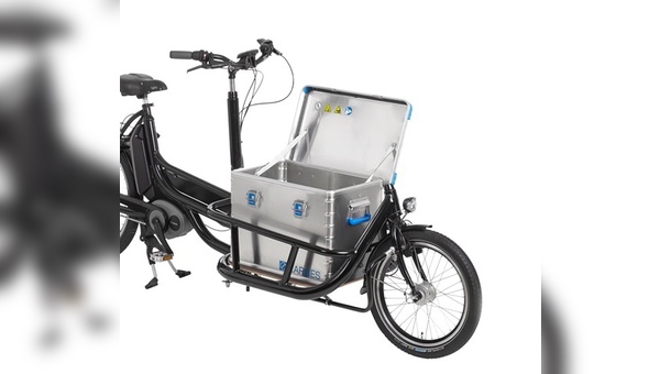 Lasten-E-Bike Carrier mit optionaler Alubox