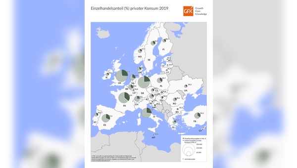 Einzelhandelsanteil privater Konsum 2019