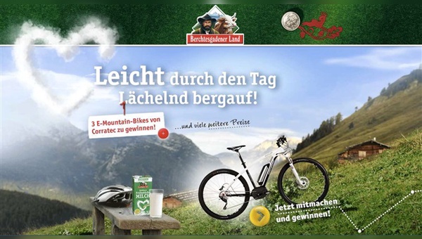 Milch und Fahrrad - Gemeinsame Marketingaktion