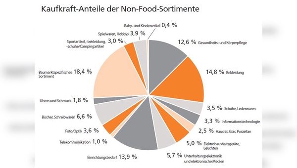 Kaufkraft-Anteile der Non-Food-Sortimente