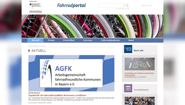 Neuer, moderner Auftritt im Internet: