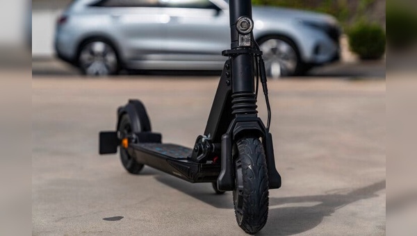 Der E-Scooter ist eine Kooperation mit Micro-Mobility Systems