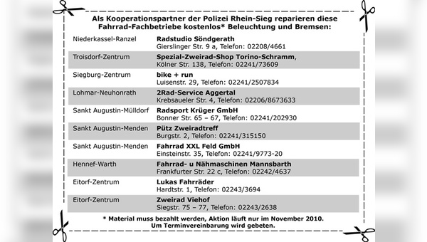 Anzeigen unterstützen die Sicherheitskampagne