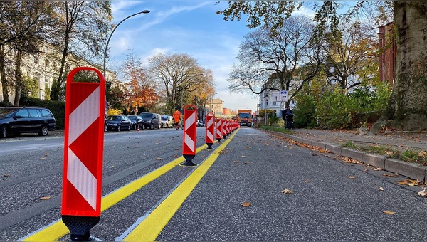 Mit Pop-Up-Radwegen will der ADFC Wege zu einer besseren Radinfrastruktur weisen.