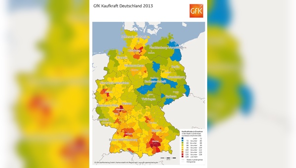 Kaufkraft in Deutschland 2013