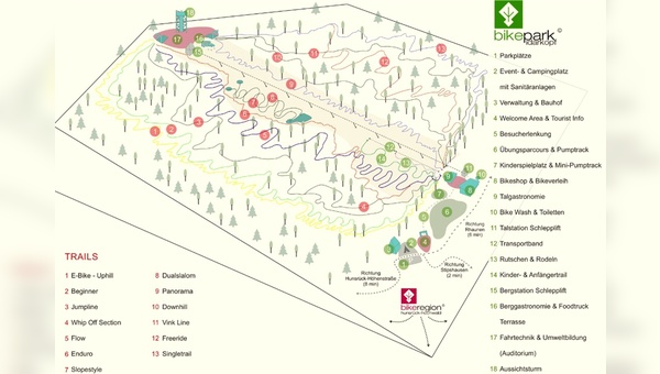 Der Bikepark Idarkopf - ein Eldorado für Bike-Enthusiasten.