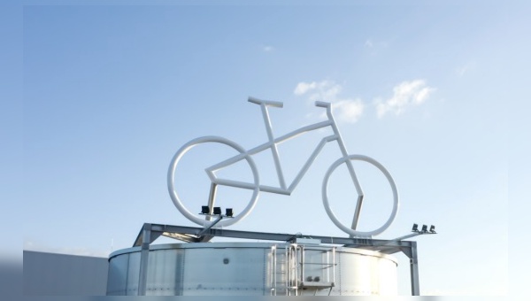 Symbol für den Start der Fahrradproduktion in Emstek