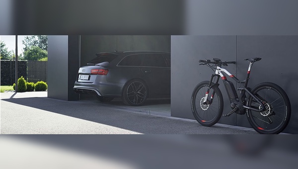 Form und Technik des Audi-E-Bikes dürften vielen Fahrradhändlern bekannt vorkommen.