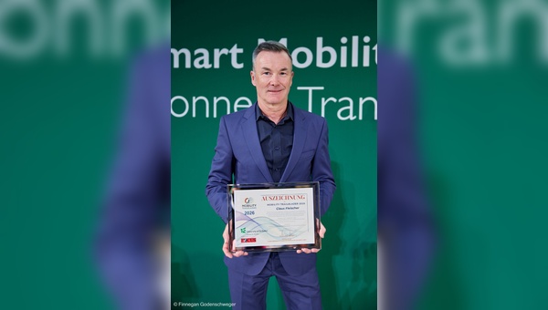 Foto: Bosch eBike Systems - Claus Fleischer nahm in Berlin die Auszeichnung entgegen. 