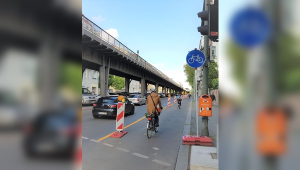 Pop-Up Radweg in Berlin