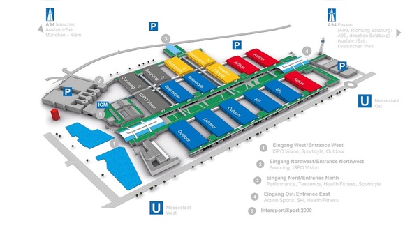 Neuer Hallenplan für die ISPO 2016