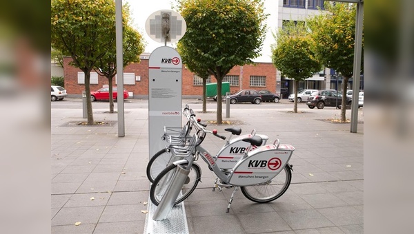 Neues Leihradsystem im KVB in Köln