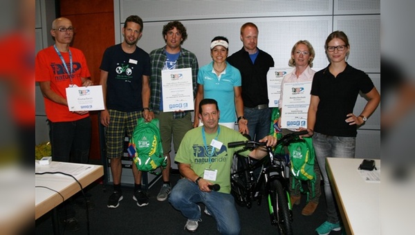 Sabine Spitz bei der Preisverleihung in Friedrichshafen