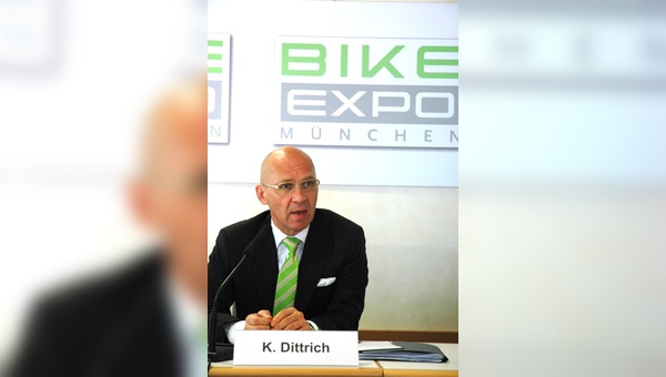 Messe-Geschäftsführer Klaus Dittrich gab heute einen Ausblick auf die Bike Expo.
