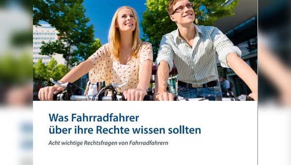 Neuer Ratgeber zu wichtigen Rechtsfragen von Radfahrern