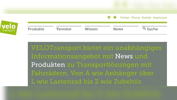 Online-Portal mit vielen Informationen