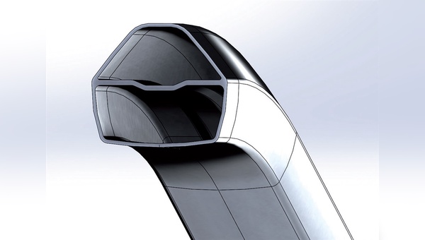 Das neue Wanddesign des Fusion Tube Egde erlaubt es die Rahmenrohre breiter zu gestalten.