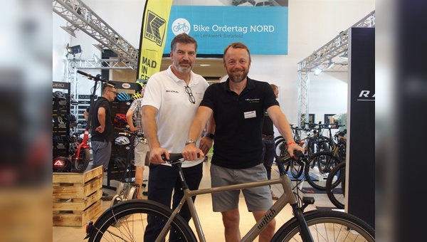 Axel Böse und Matthias Wittich sind zufrieden mit der 6. Auflage von Bike-Ordertag Nord.