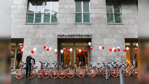 Mobike feierte im November in Berlin Deutschland-Premiere.