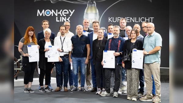 Auszeichnung im Rahmen der Eurobike in Frankfurt.