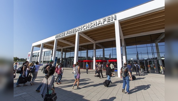 Eingang Ost der Messe Friedrichshafen