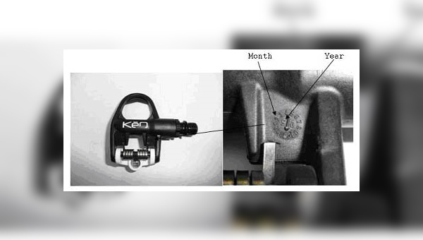 Bei den Modellen KeO Classic, KeO Sprint und KeO Carbon ist das Produktionsdatum auf dem Pedal ersichtlich.