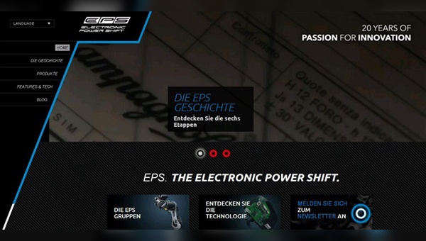 Neue Website von Campagnolo zum neuen EPS-Schaltsystem ist online