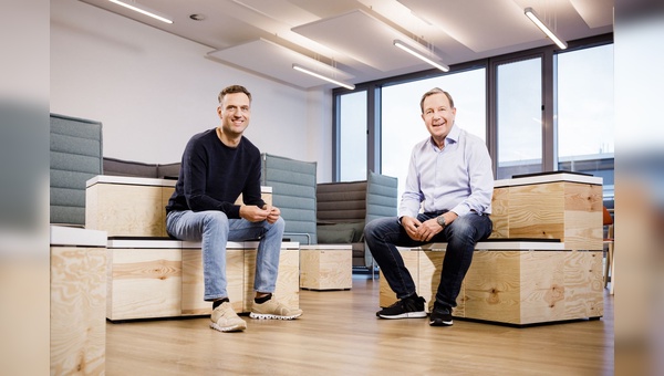 Die neuen und alten Amazon-DE-Chefs Rocco Braeuniger (li.) und Ralf Kleber (re.)