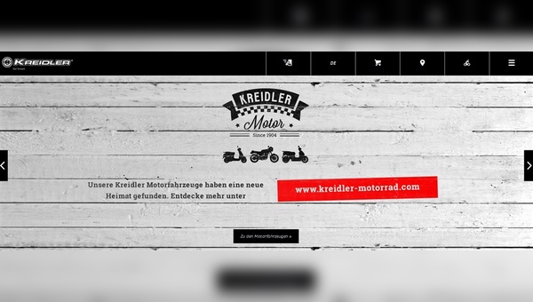 Cycle Union hat an der Kreidler-Website Hand angelegt.