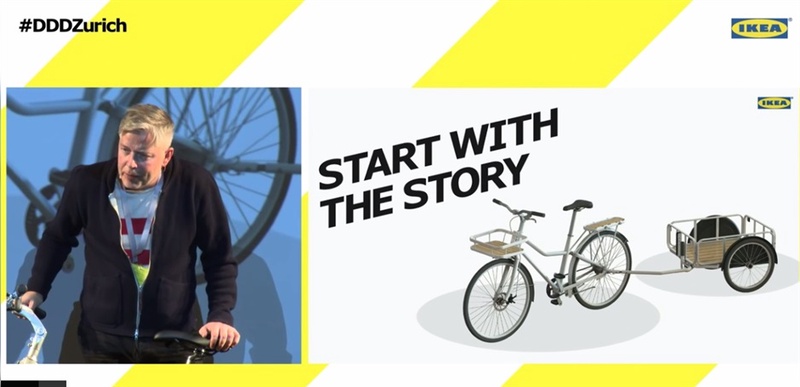 Marcus Engmann präsentierte in Zürich ein neues ikea-Bike