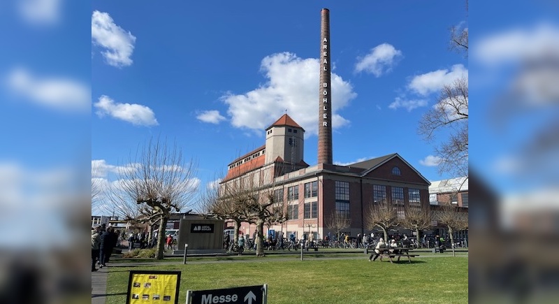 Foto: Jürgen Wetzstein - Das Areal Böhler in Düsseldorf bietet für die Cyclingworld Europe einen einzigartigen Rahmen. Foto: Jürgen Wetzstein - Das Areal Böhler in Düsseldorf bietet für die Cyclingworld Europe einen einzigartigen Rahmen.