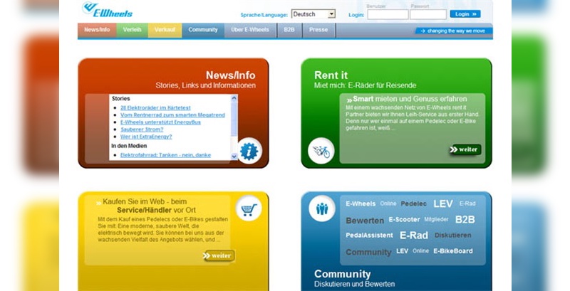 Seit gestern ist das neue Internetportal rund um E-Bikes und Pedelecs im Netz.
