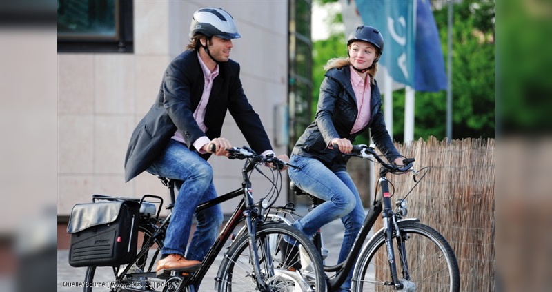 Radfahren in Deutschland - mit Helm ist nur eine Minderheit unterwegs