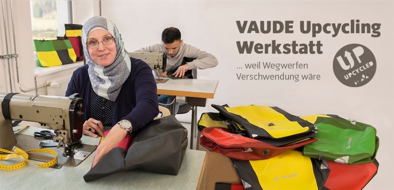 Mit seiner Upcycling-Werkstatt will Vaude Abfälle reduzieren.