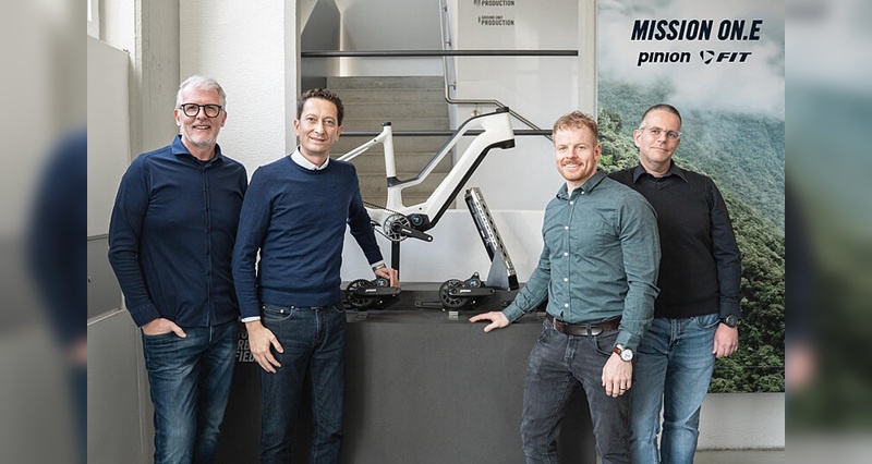 Foto: Rotax Bike Technology - Das Führungsteam von Rotax Bike Technology mit (von links) CSO Thomas Raith, CEO Fouad Bennini, Interim-CTO Manuel Bracher und CFO Heiko Schorr.