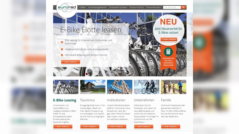 Screenshot von eurorad.de