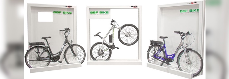 Displaylösung zur Präsentation von E-Bikes