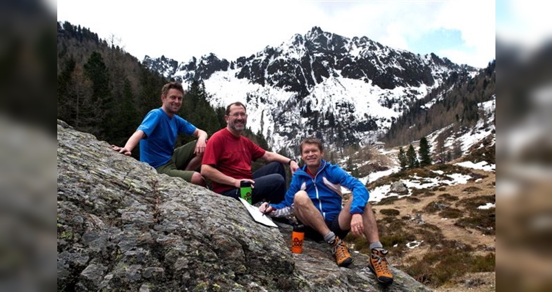 Auf dem Bild von links nach rechts: OutDoor-Projektleiter Stefan Reisinger, EOG-Präsident David Udberg und Messegeschäftsführer Klaus Wellmann