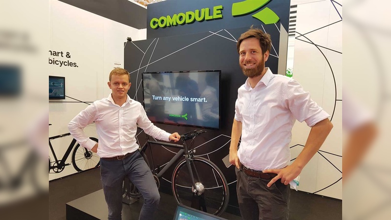Erfolgreich unterwegs: Mitgründer und Sales Manager Teet Praks und Sven Bernhardt (Business Development) auf der Eurobike 2017.