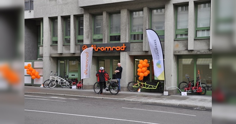 Der neu eröffnete Stromrad-Standort in Stuttgart