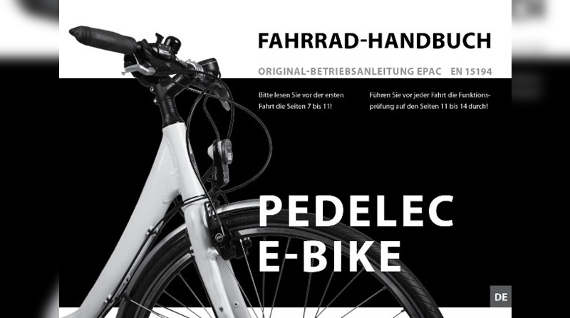 Neu im Programm: Bedienungsanleitungen für E-Bikes und Pedelecs