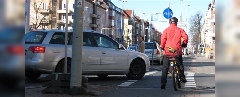 Radfahren in der City kann mitunter recht gefährlich sein.