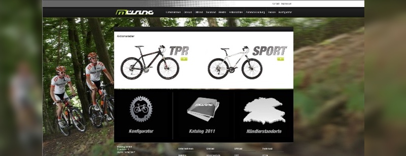 Startseite der neuen Homepage