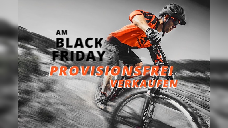 Bike-Angebot hat sich auch eine Sonderaktion zum "Black Friday" überlegt.