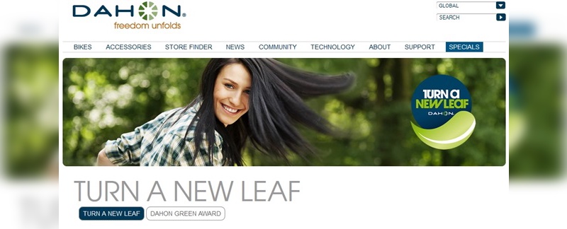 "Turn a New Leaf" heißt die von Dahon ins Leben gerufene Initiative für mehr grüne Mobilität.